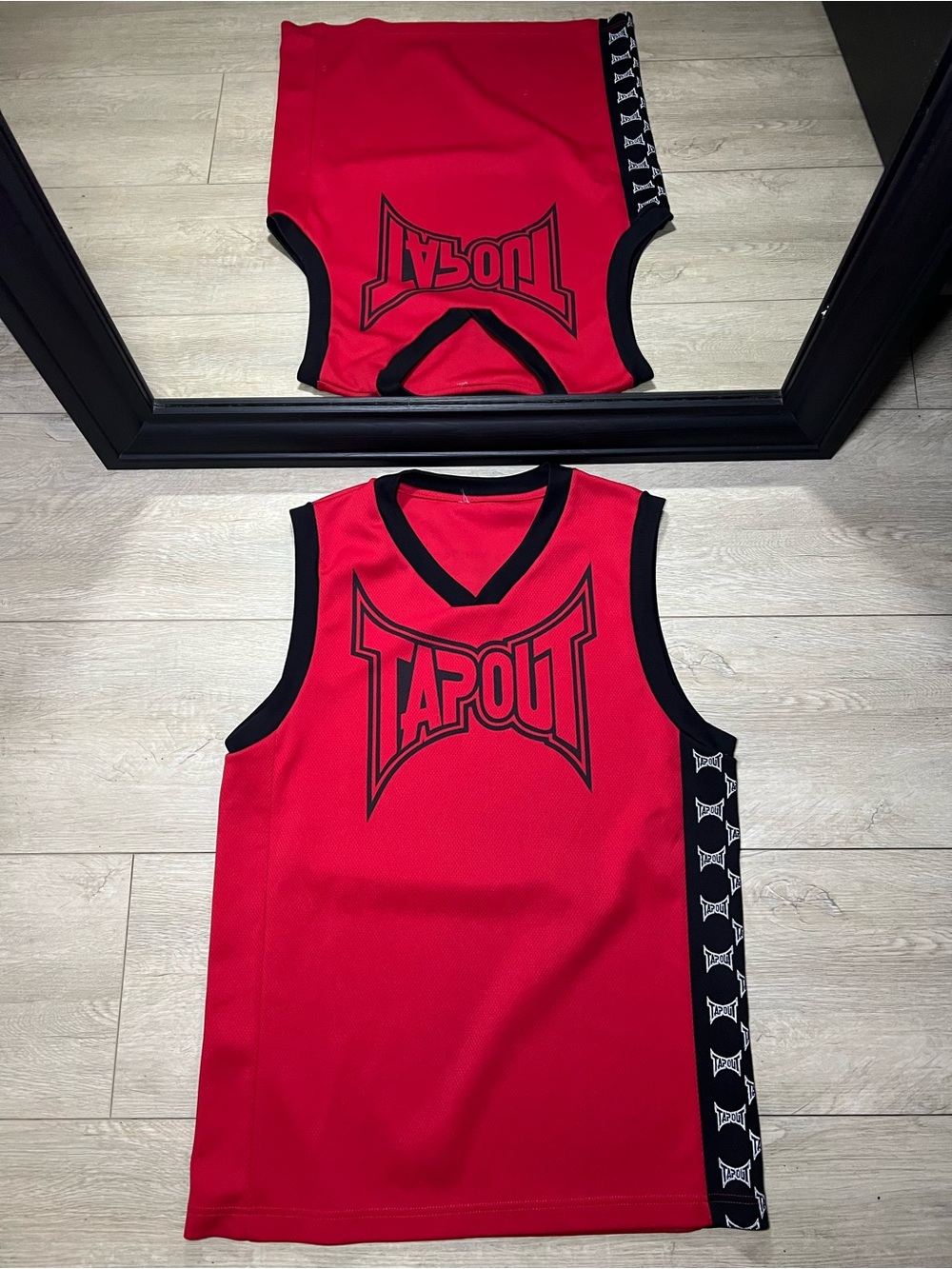 Y2K 2000s Tapout Jersey Spellout Tank Top Shirt